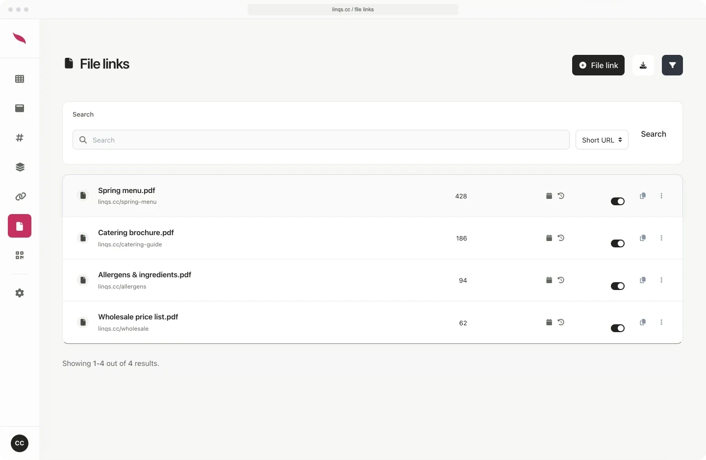 Fastpage file sharing preview