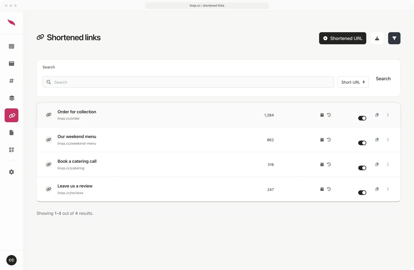 Fastpage short links preview